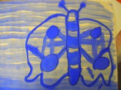 child's butterfly drawing