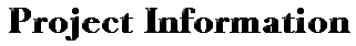 Project Information
