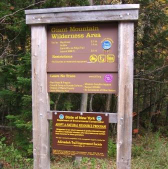 This picture shows the start and end point of the hike.